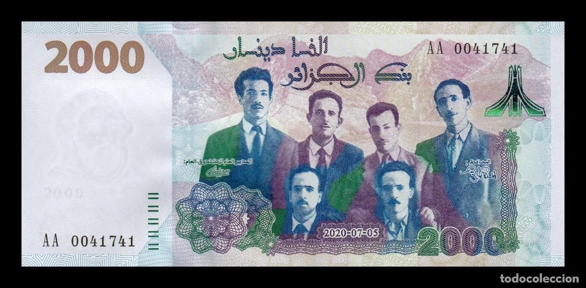 Billetes extranjeros: Argelia 2000 Dinars Conmemorativo 2020 Pick 147a Sc Unc - Foto 1