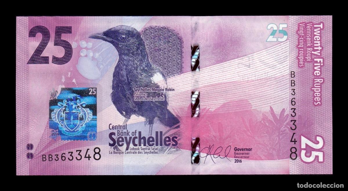 Billetes extranjeros: Seychelles 25 Rupias 2016 Pick 48 Sc Unc - Foto 1