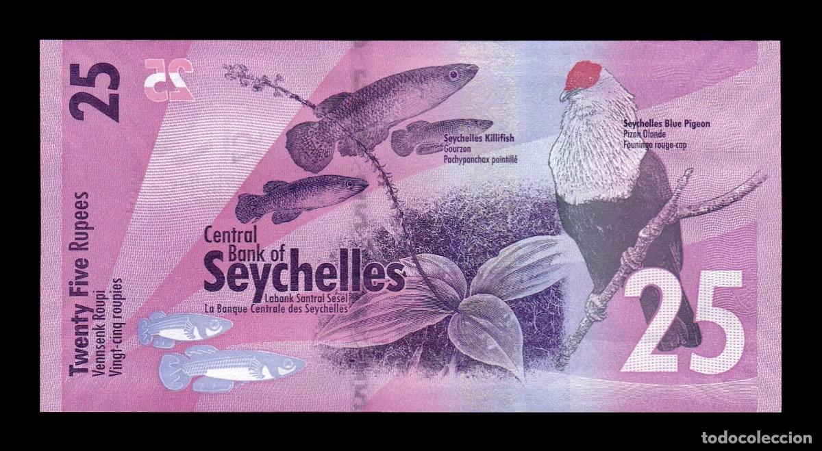 Billetes extranjeros: Seychelles 25 Rupias 2016 Pick 48 Sc Unc - Foto 2