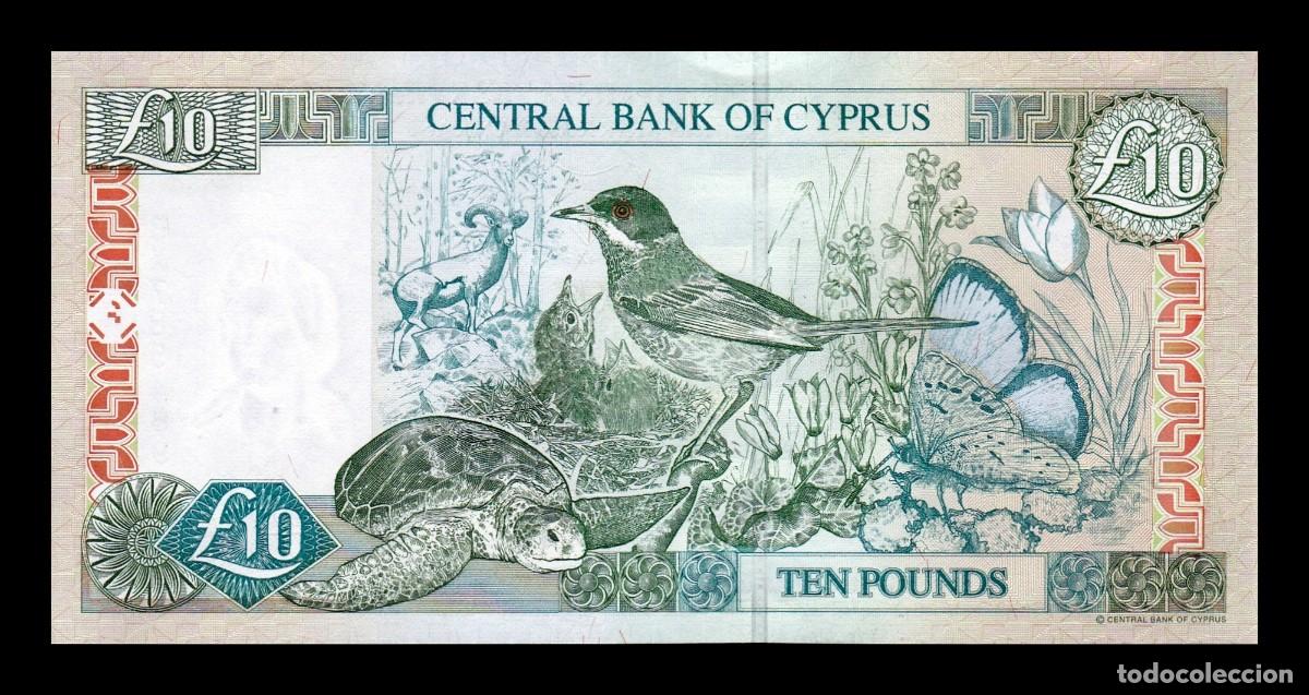 Billetes extranjeros: Chipre 10 Libras 2005 Pick 62e Sc Unc - Foto 2