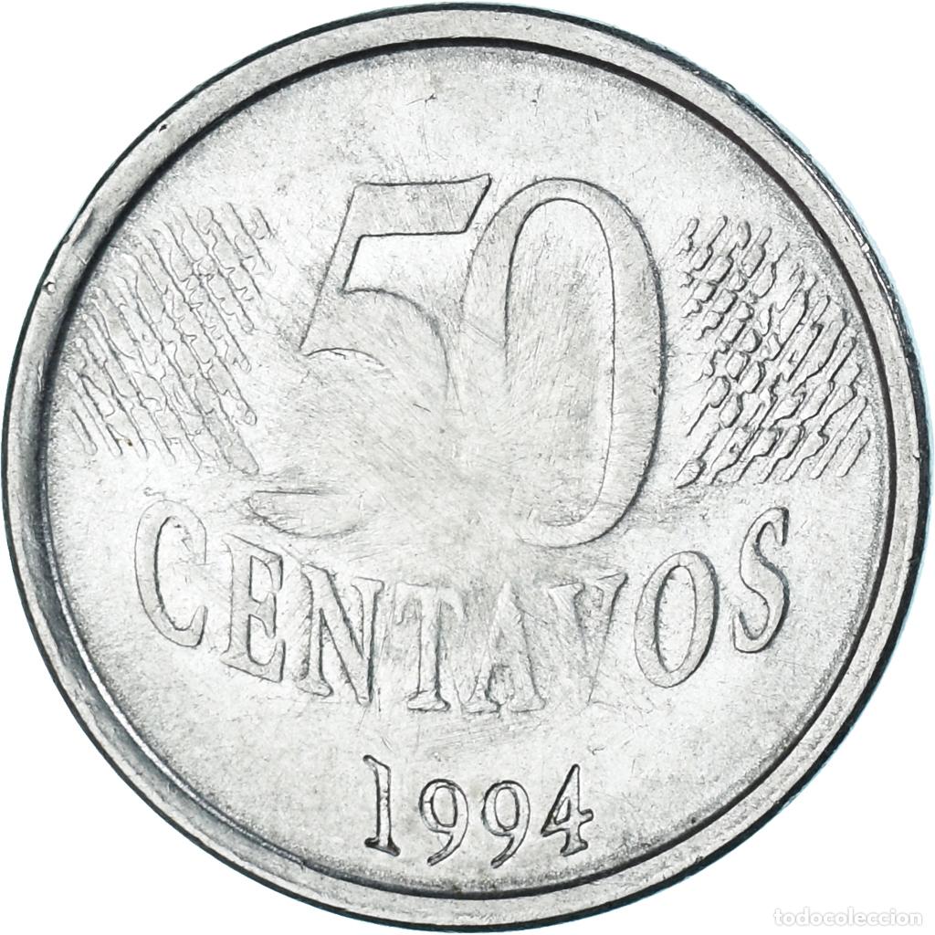 Billetes extranjeros: [#1326376] Moneda, Brasil, 50 Centavos, 1994 - Foto 2
