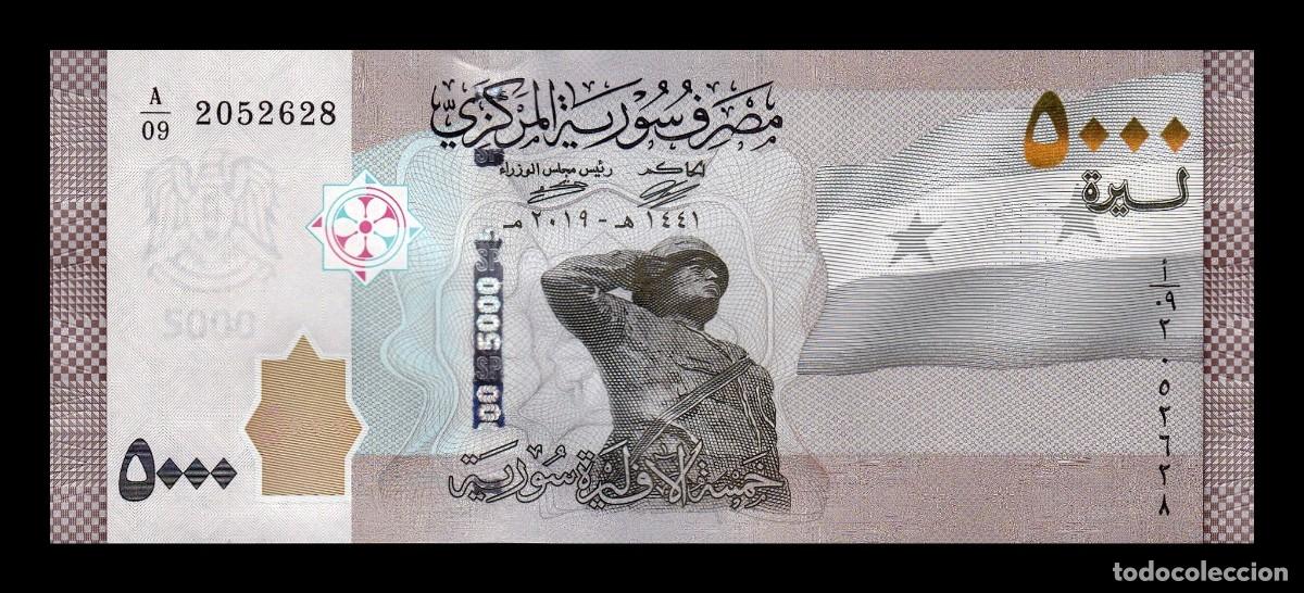 Billetes extranjeros: Siria 5000 Libras 2019 Pick 118a Sc Unc - Foto 1