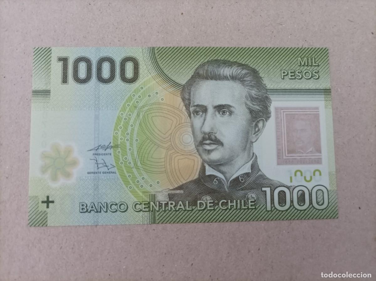 Billetes extranjeros: Billete de Chile de 1000 pesos, a&ntilde;o 2010, UNC - Foto 2