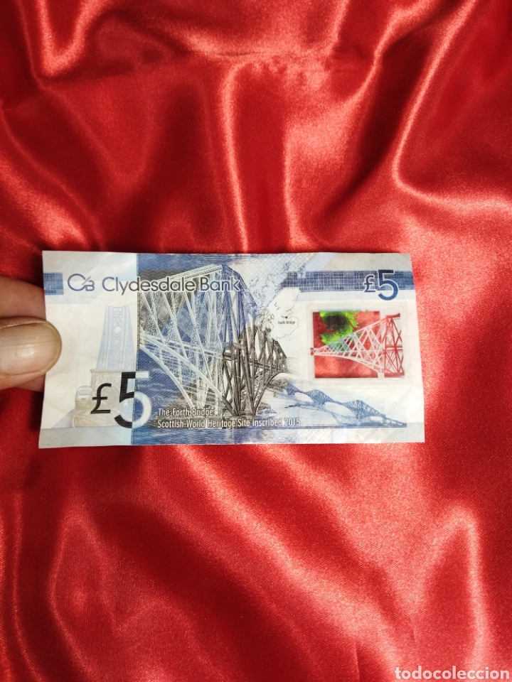 Billetes extranjeros: Billete de cinco libras - Foto 2