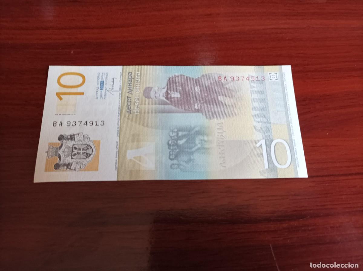 Billetes extranjeros: Billete 10 Dinara Serv&iacute;a 2000 - Foto 2