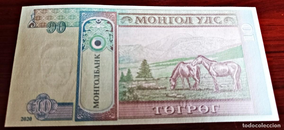 Billetes extranjeros: BILLETE DE MONGOLIA: 10 TUGRIK DE 2020 PLANCHA - Foto 2