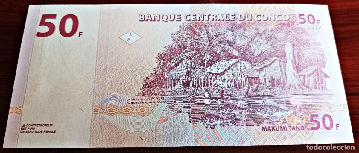 Billetes extranjeros: Billete CONGO 50 Francos 2013 SC - Foto 2