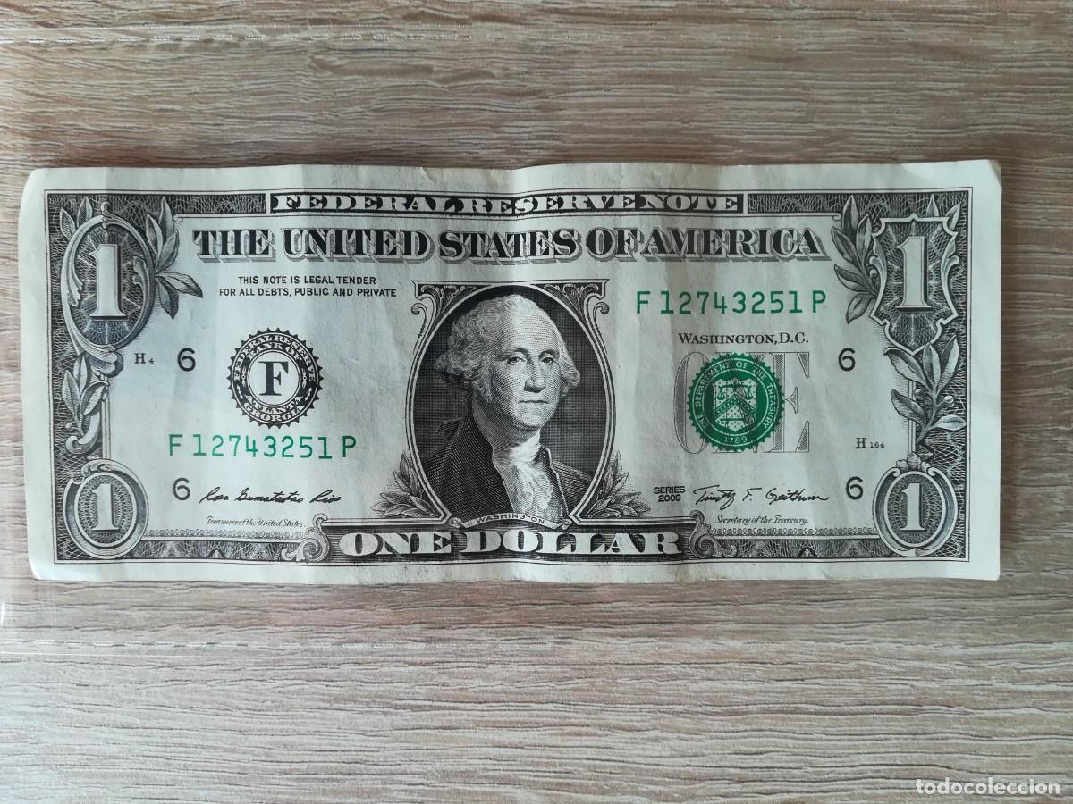 Internationale Banknoten: BILLETE 1 DOLAR USA - UNITED STATES OF AMERICA - F - ATLANTA - SERIES A&Ntilde;O 2009.