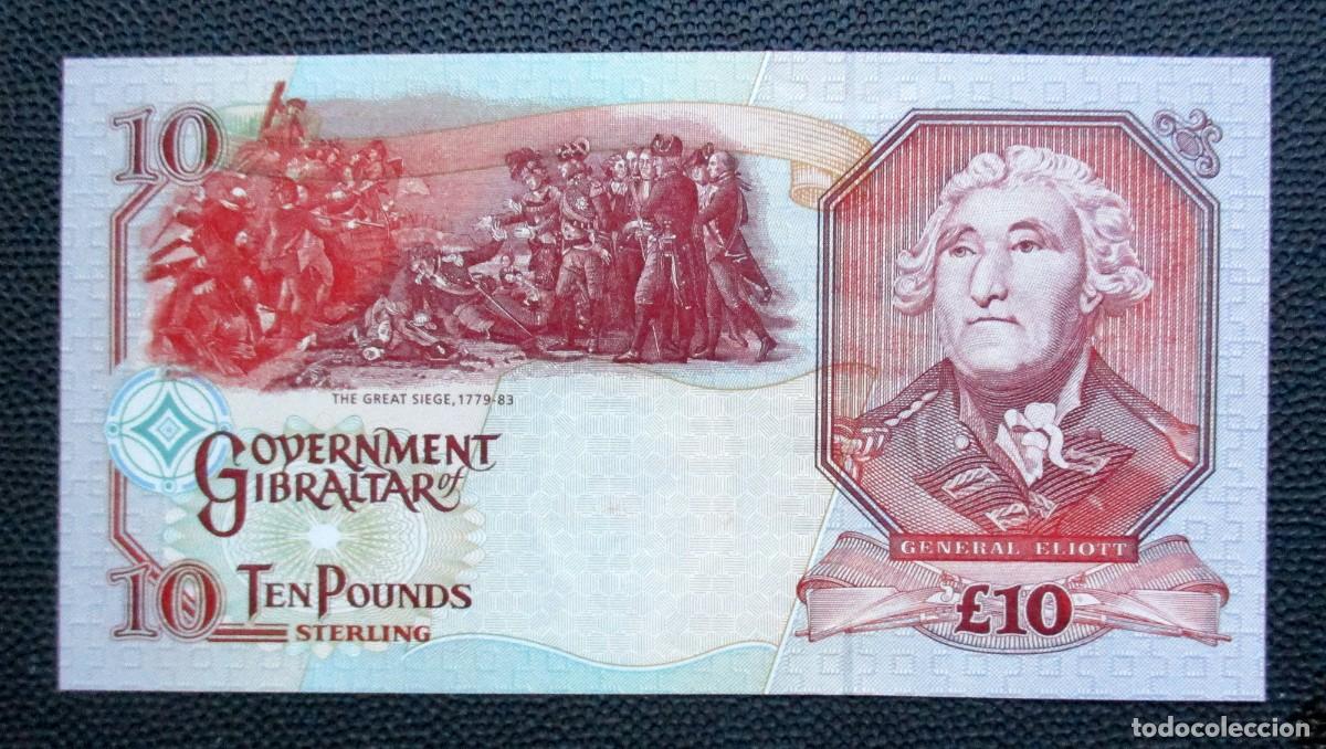 Billetes extranjeros: GIBRALTAR - 10 POUNDS 1995 - SIN CIRCULAR - - Foto 2