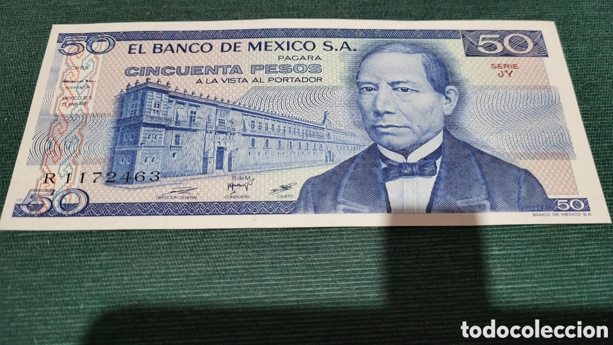 Billetes extranjeros: Billete 50 pesos M&eacute;xico - Foto 2