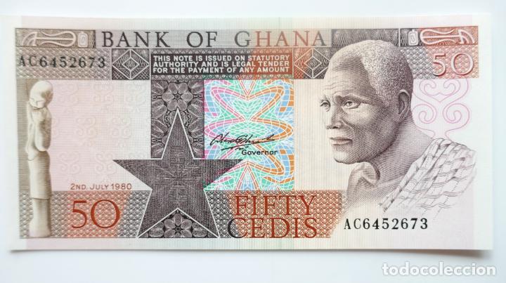 Billetes extranjeros: GHANA. BILLETE DE 50 CEDIS. A&Ntilde;O 1980. PICK: 22b
