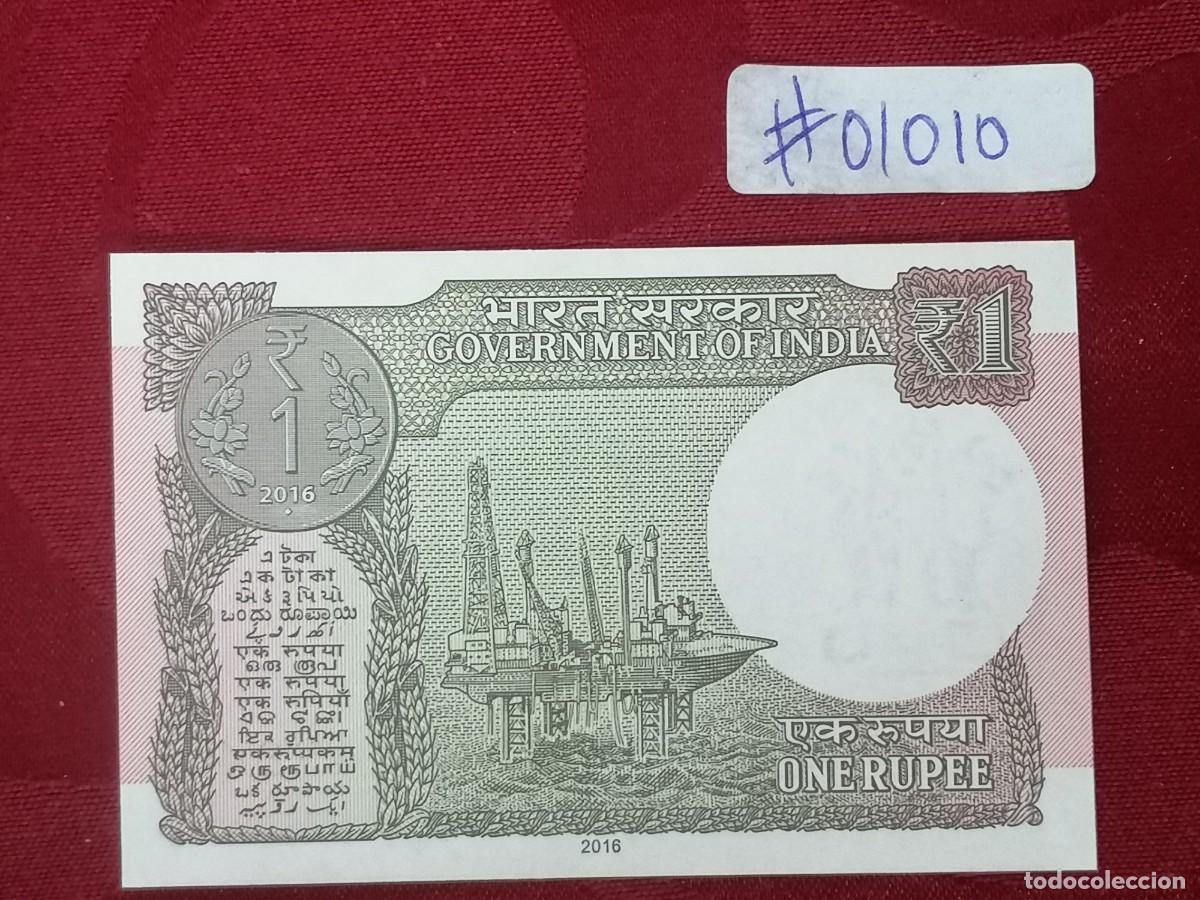 Billetes extranjeros: BILLETE DE INDIA 1 RUPIA 2016 SC - Foto 1