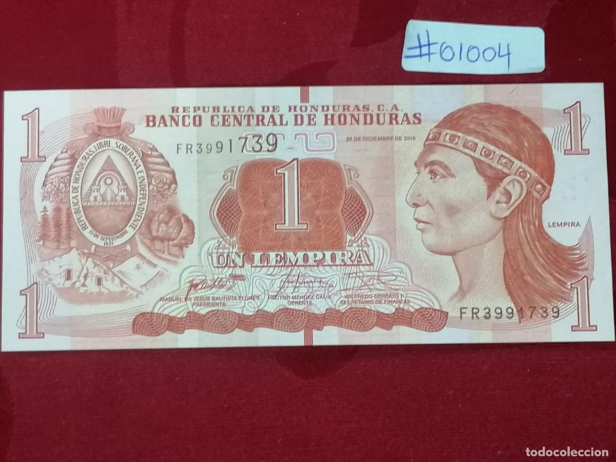 Billetes extranjeros: HONDURAS 1 LEMPIRA 2016 PICK 96C UNC - Foto 1