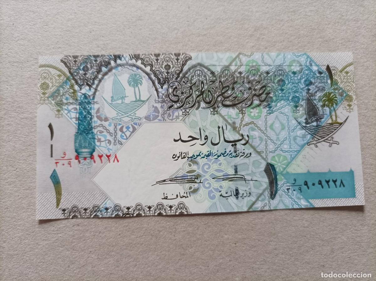 Billetes extranjeros: Billete de Qatar de 1 riyal, a&ntilde;o 2008, UNC - Foto 1