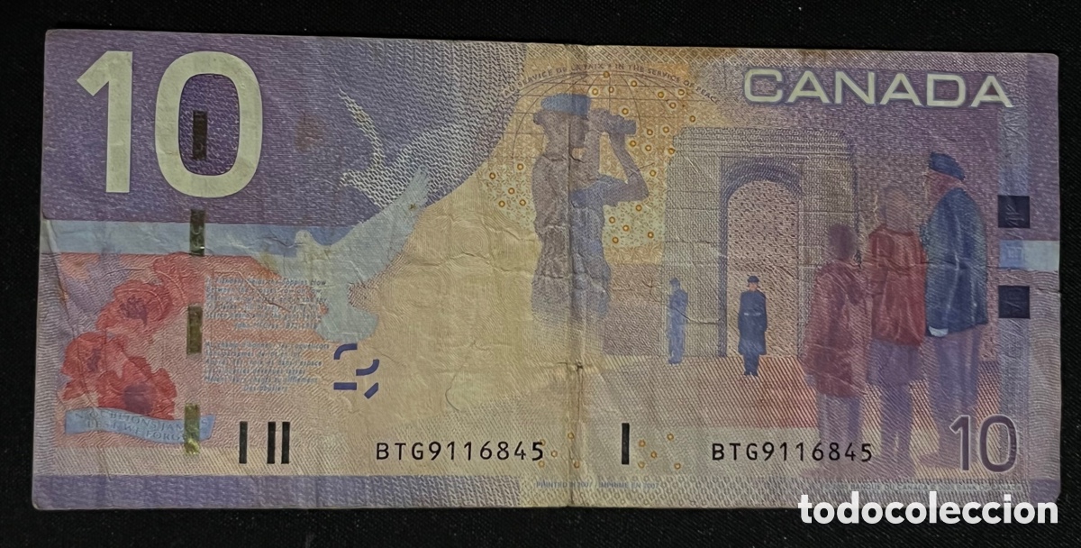 Billetes extranjeros: BILLETE 10 DOLLARS, CANADA - 2005 - Foto 2