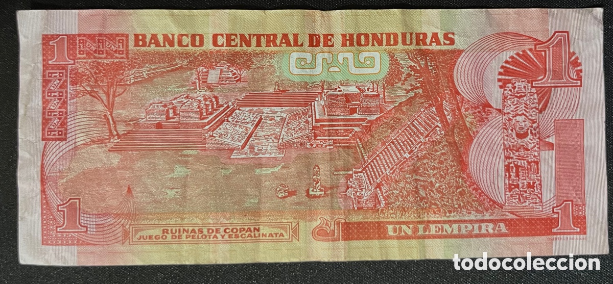 Billetes extranjeros: BILLETE 1 LEMPIRA - HONDURAS - 2012 - Foto 2