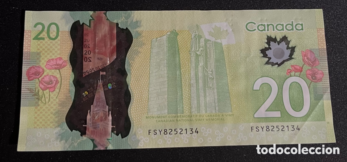 Billetes extranjeros: BILLETE 20 DOLLARS - CANADA - 2012 - - Foto 2