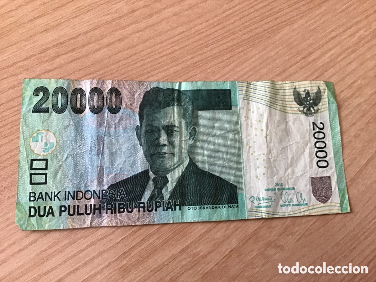 Billetes extranjeros: Billete de 20000 rupias de indonesia - Foto 1