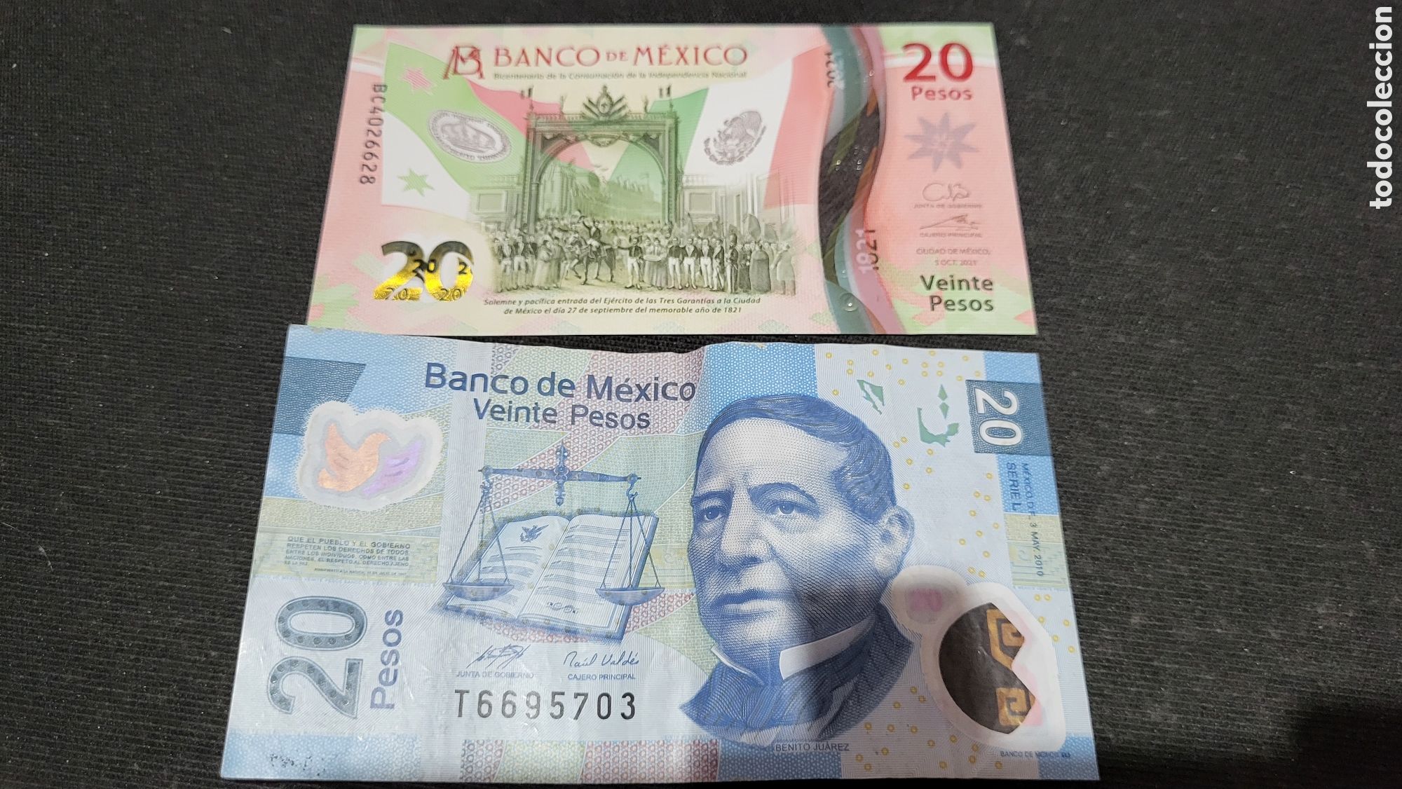 Billetes extranjeros: Billetes 20 pesos M&eacute;xico - Foto 1