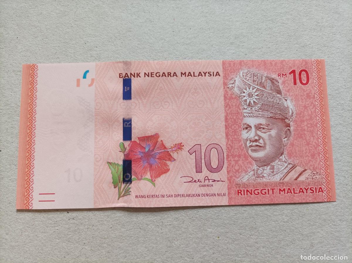 Billetes extranjeros: Billete de Malasia de 10 Ringgit, a&ntilde;o 2011, UNC - Foto 2