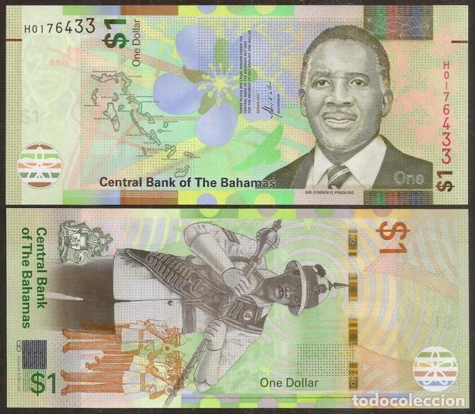 Billetes extranjeros: BAHAMAS. 1 dolar series 2017. S/C. - Foto 1