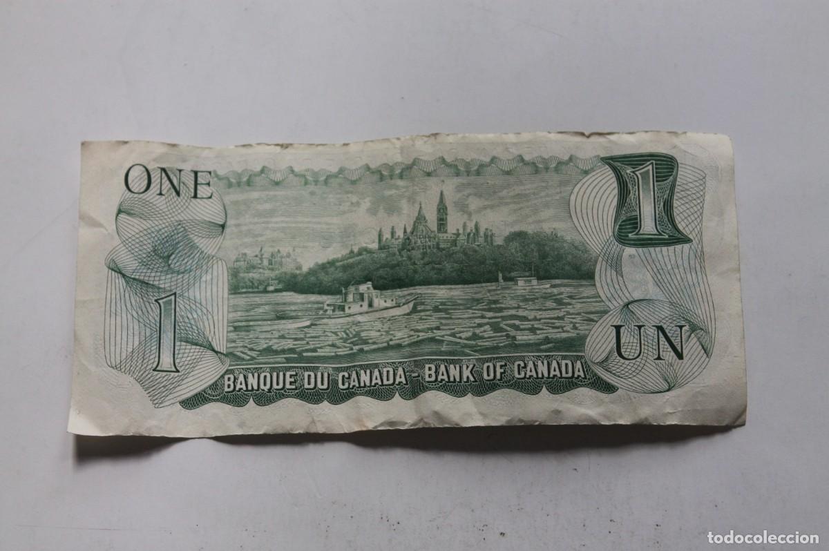 Billetes extranjeros: BILLETE UN DOLLAR CANADA 1973 - Foto 2