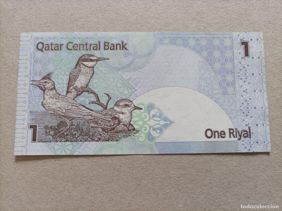 Billetes extranjeros: Billete de Qatar de 1 riyal, a&ntilde;o 2008, UNC - Foto 2