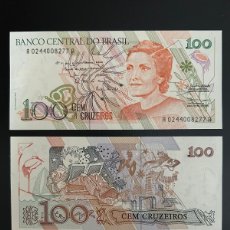 Billetes extranjeros: BILLETE DE BRASIL 100 CRUZEIROS DEL 1992 S/C