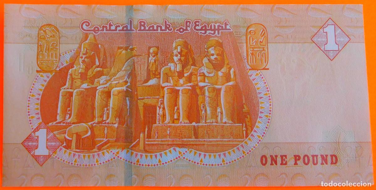 Billetes extranjeros: EGIPTO, ONE POUND. SC. PLANCHA. - Foto 2