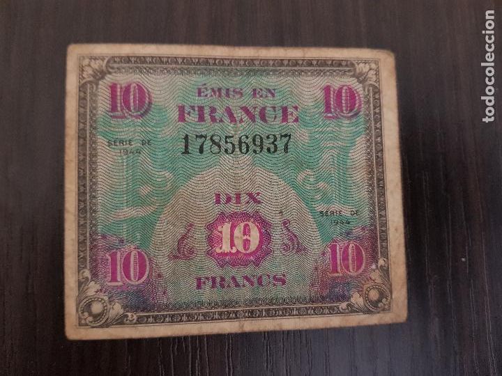Billetes extranjeros: FRANCIA 10 FRANCOS 1944 - Foto 1