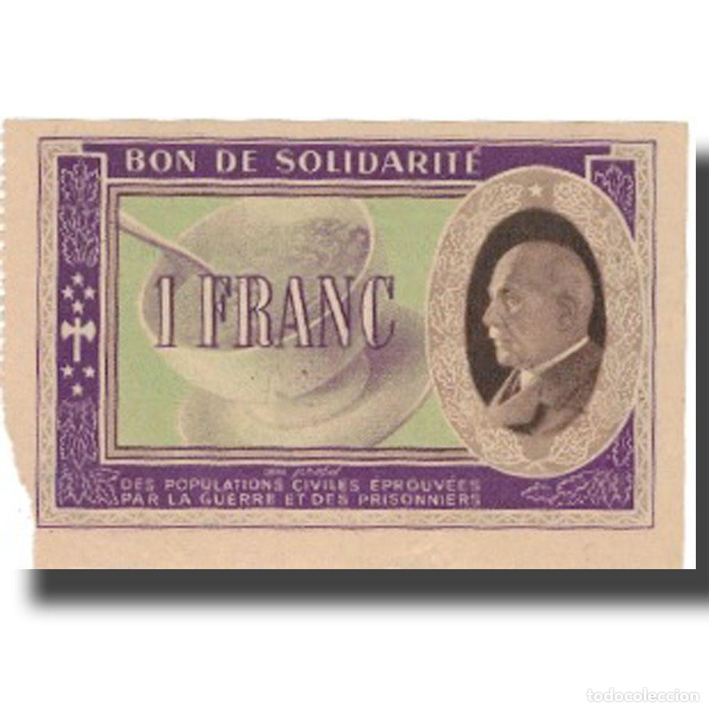 Billetes extranjeros: [#802427] Francia, Secours National, 1 Franc, UNC - Foto 1