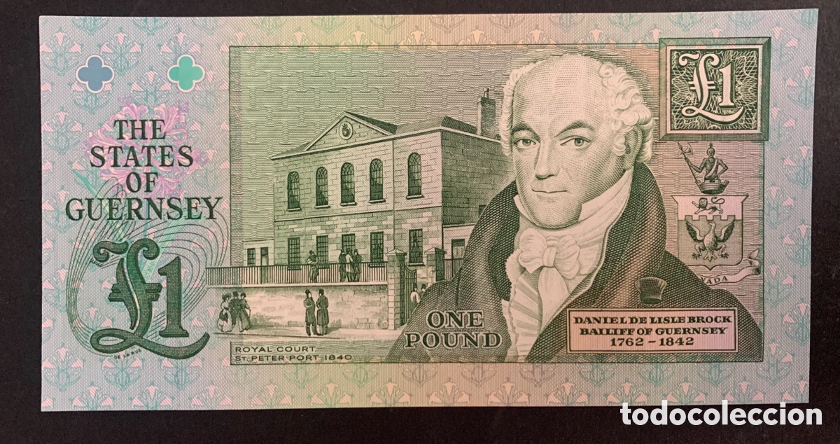 Billetes extranjeros: CMC GUERNSEY 1 LIBRA 1991 PICK 52-C SC - Foto 2