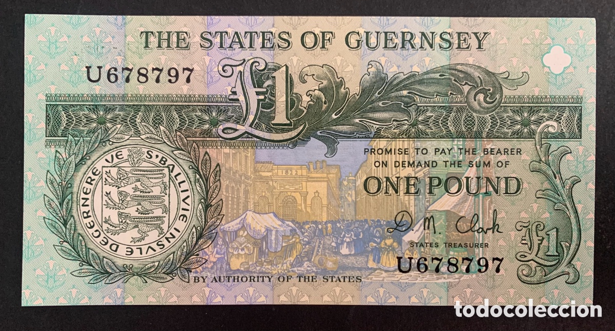 Billetes extranjeros: CMC GUERNSEY 1 LIBRA 1991 PICK 52-C SC - Foto 1