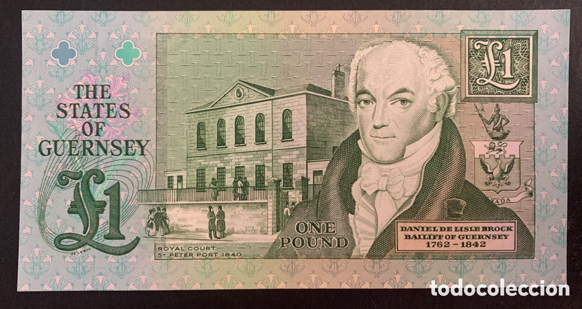 Billetes extranjeros: CMC GUERNSEY 1 LIBRA 1991 PICK 52-C SC - Foto 2