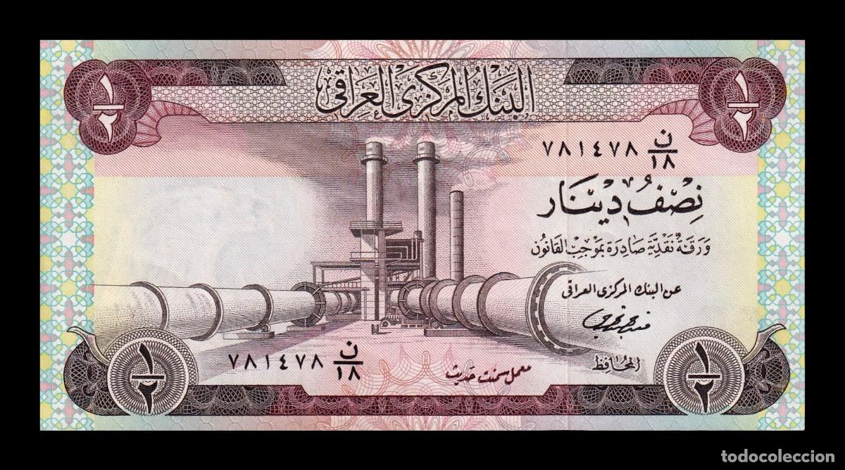 Billetes extranjeros: Irak 1/2 Dinar 1973 Pick 62b Sc Unc - Foto 1
