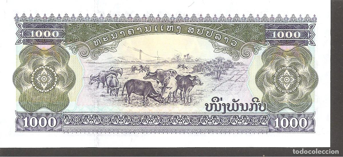 Billetes extranjeros: LAOS 1000 KIP 1998 SC / UNC - Foto 2