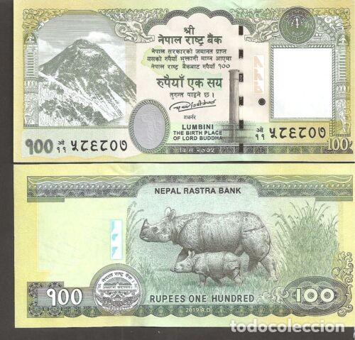 Billetes extranjeros: NEPAL 100 RUPIAS 2019 SC/UNC - Foto 1