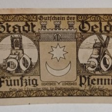 Billetes extranjeros: ALEMANIA - 50 PENIQUES 1920 - CIUDAD DE OELDE - N 221577 .