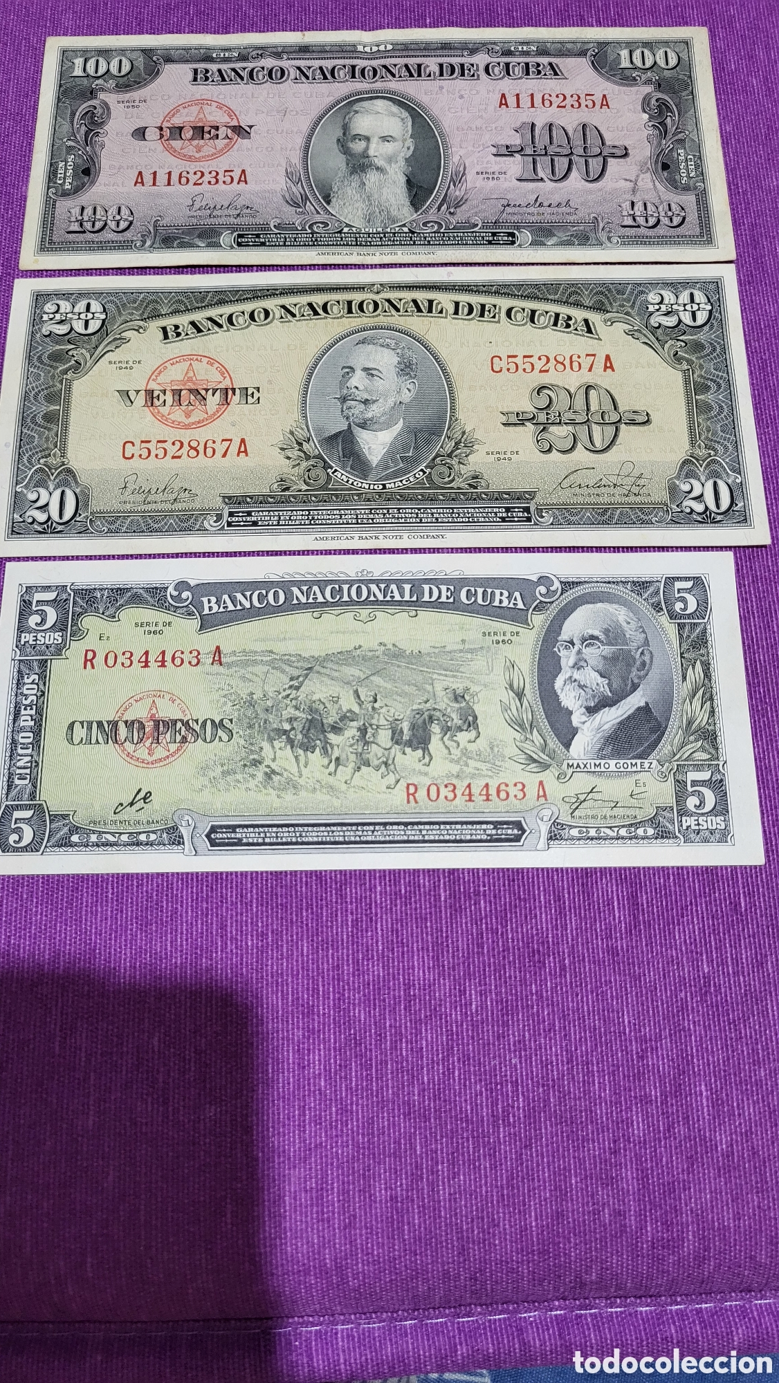 Billetes extranjeros: Billetes Cuba - Foto 1