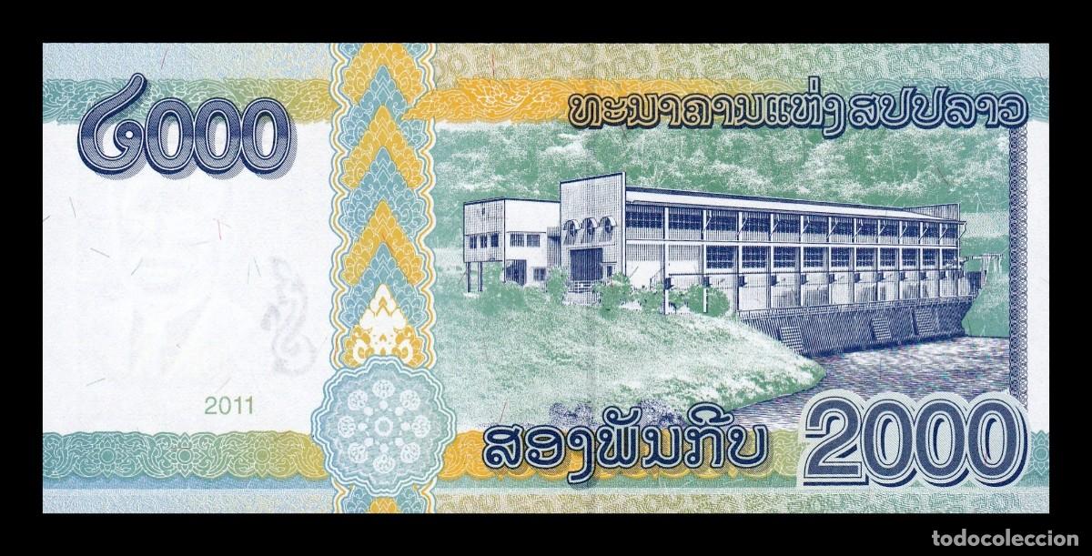 Billetes extranjeros: Laos 2000 Kip 2011 Pick 41 Sc Unc - Foto 2