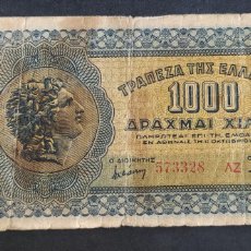 Billetes extranjeros: GRECIA 1000 DRACMAS 1941 (PICK 117) BC+