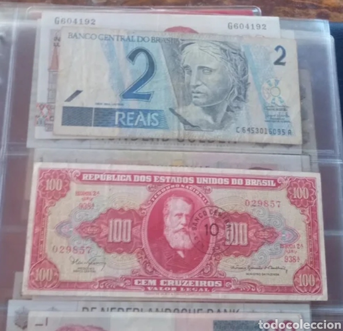 Billetes extranjeros: Lote billetes Brasil - Foto 1