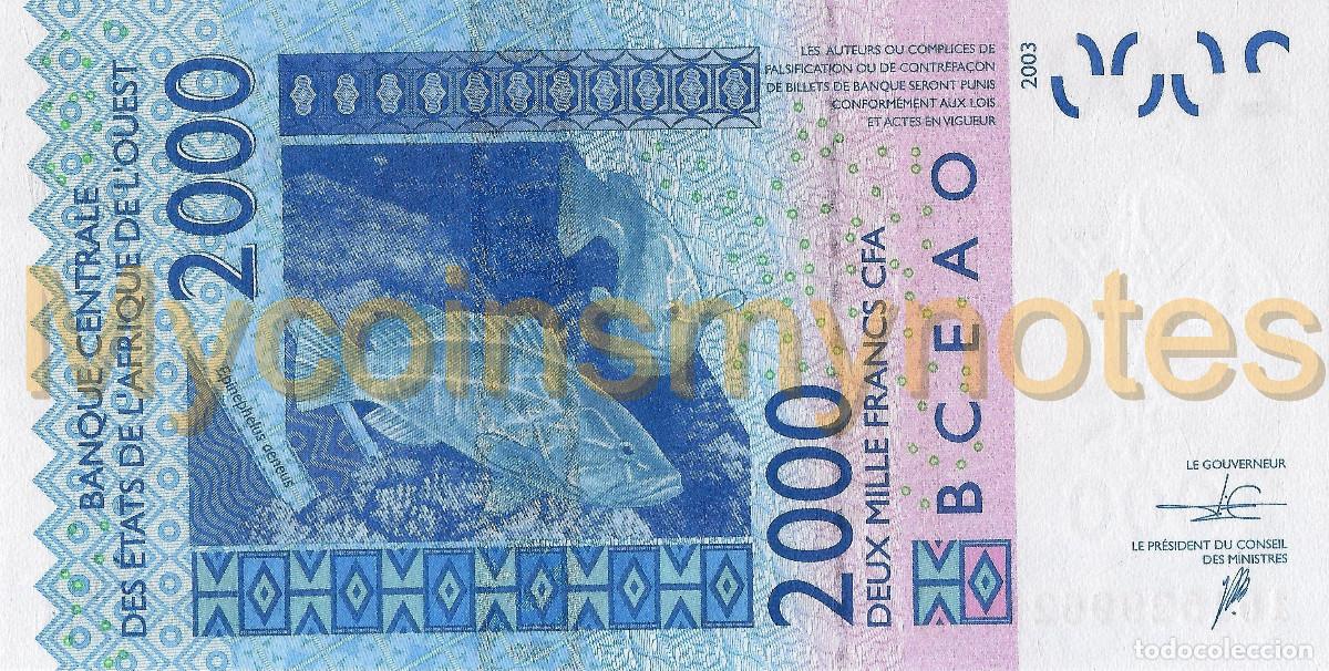 Billetes extranjeros: WEST AFRICAN STATES, NIGER, 2000 Francs, 2016, Code H, P616Hp, UNC - Foto 3