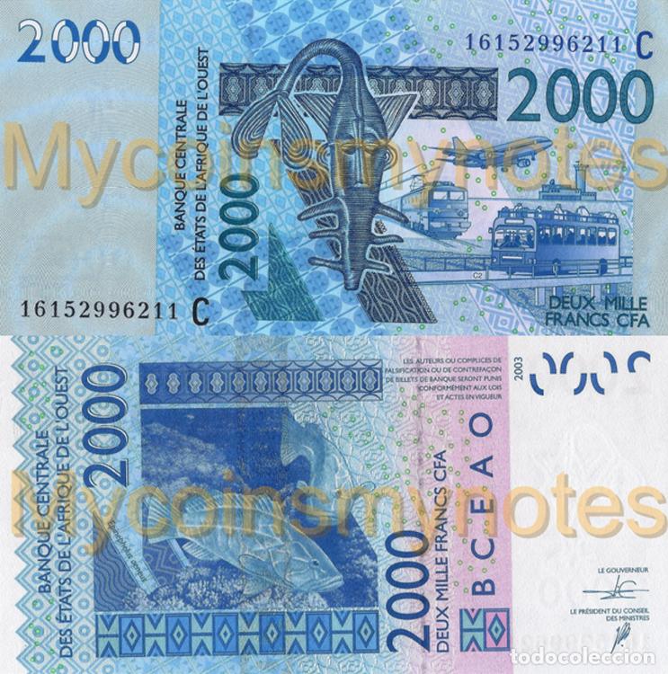 Billetes extranjeros: WEST AFRICAN STATES, NIGER, 2000 Francs, 2016, Code H, P616Hp, UNC - Foto 1