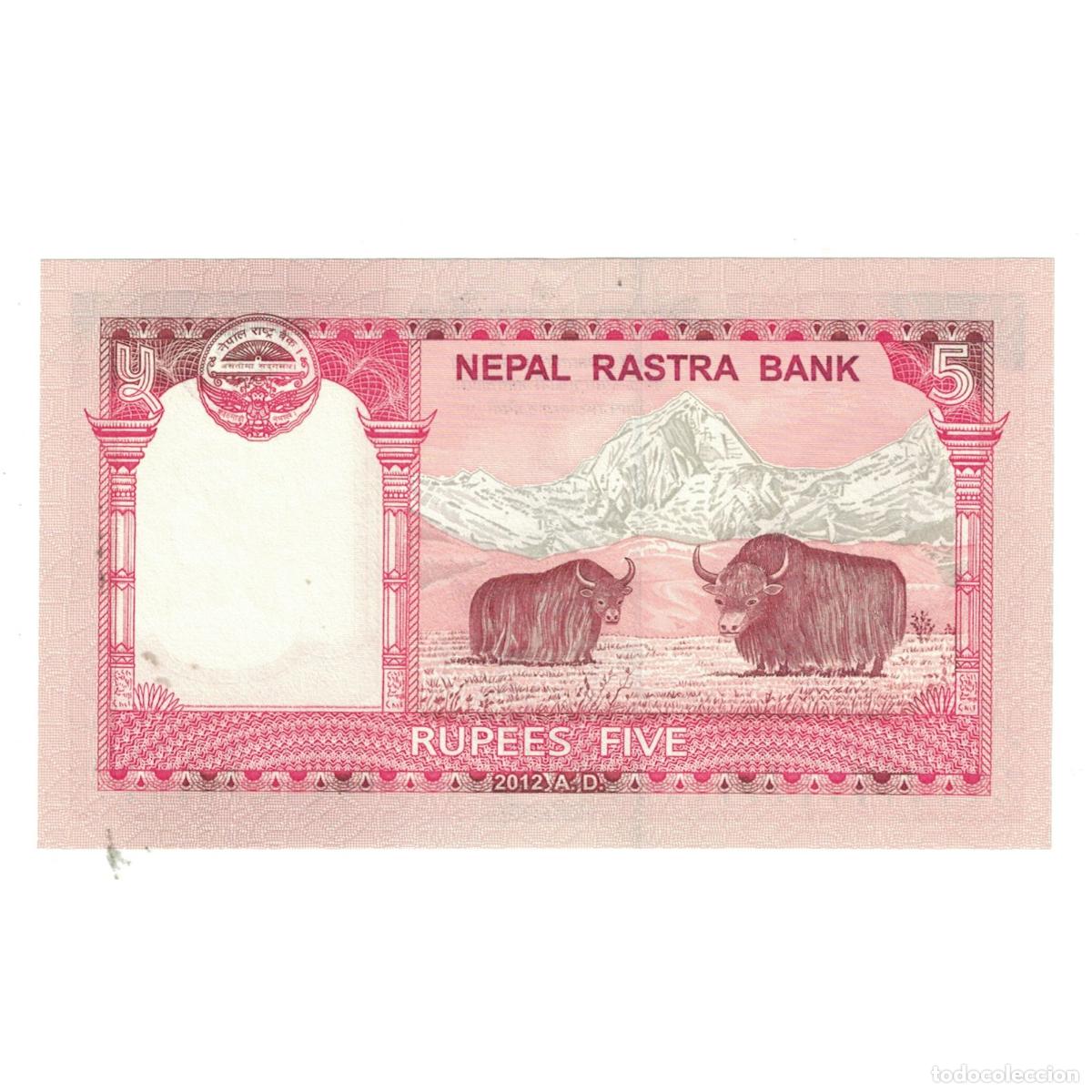 Billetes extranjeros: [#242239] Billete, 5 Rupees, 2012, Nepal, UNC - Foto 2