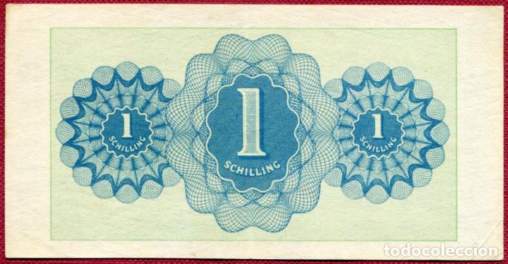 Billetes extranjeros: AUSTRIA - OCUPACION ALIADA - 1 CHELIN - 1944 - Foto 2