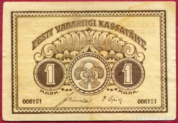 Billetes extranjeros: ESTONIA - 1 MARKA 1919 - Foto 1