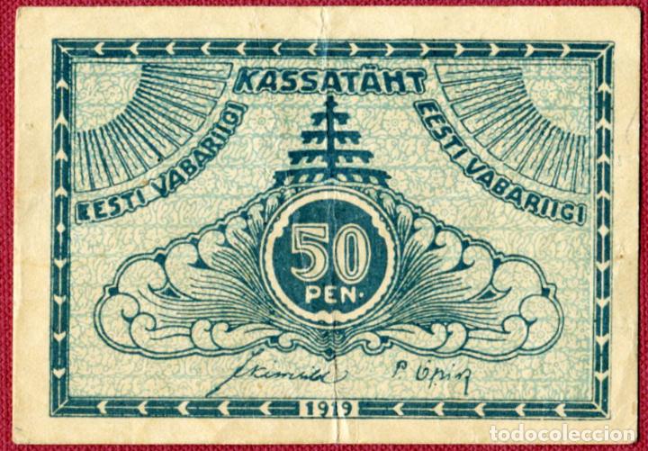 Billetes extranjeros: ESTONIA - 50 PENNI 1919 - Foto 1