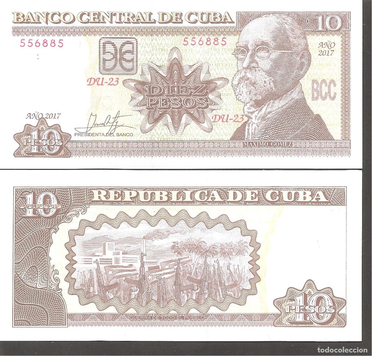 Billetes extranjeros: CUBA 10 PESOS 2017 SC/UNC. - Foto 1