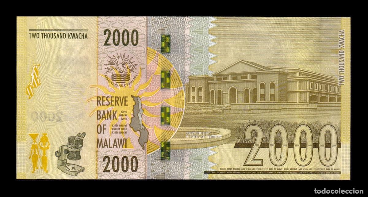 Billetes extranjeros: Malawi 2000 Kwacha 2021 Pick 69e Sc Unc - Foto 2